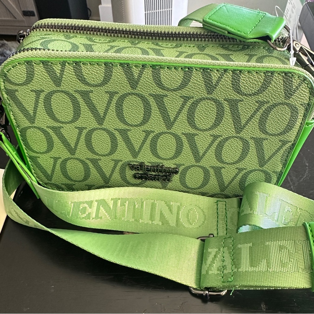 Valentino Orlandi Vibrant Green Shoulder Bag